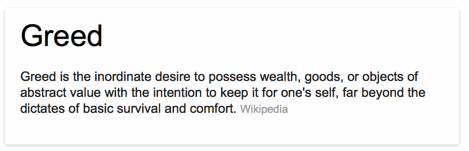 GREED