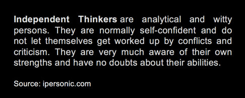 Independent Thinkers