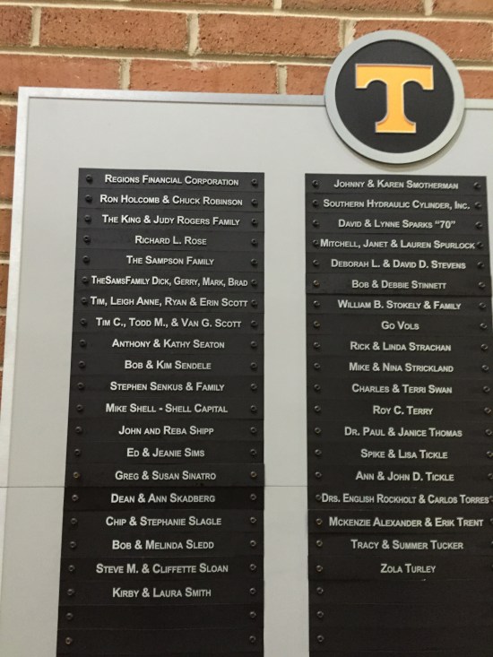 Mike Shell Capital Neyland Tennessee Volunteers Vols Knoxville